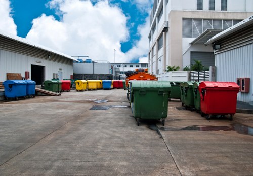 Residents preparing mattresses for recycling