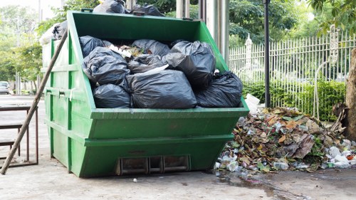 Recycling center handling old mattresses in Plaistow